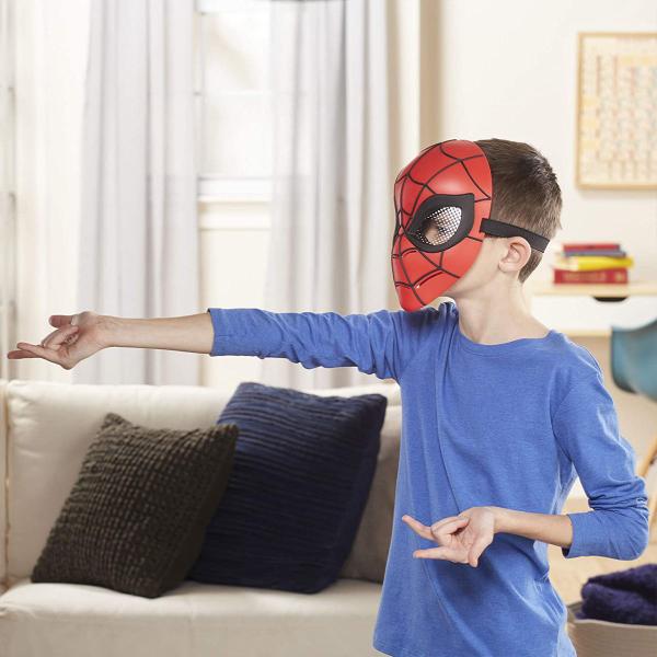 Imagem de Máscara do Homem Aranha Vermelho Infantil Clássico Ajustável