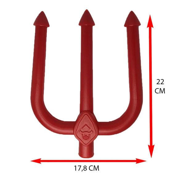 Imagem de Máscara e Tridente Diabinho Halloween - Acessório