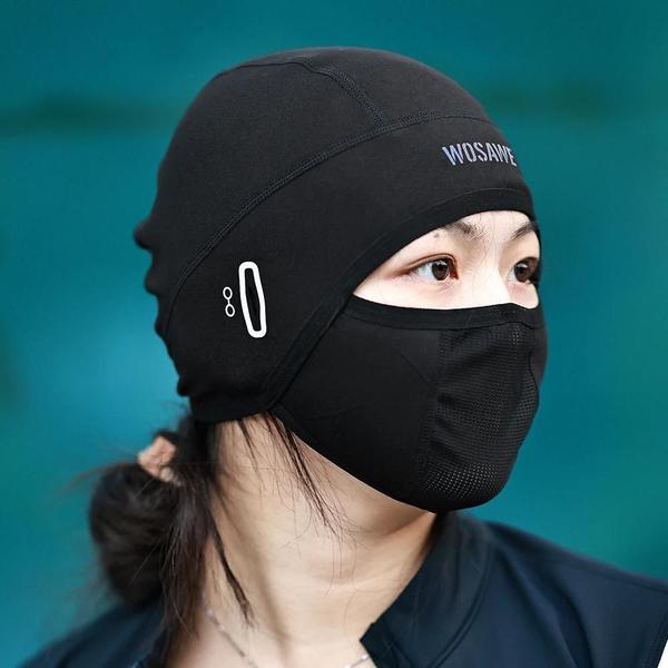 Máscara Facial Balaclava De Ciclismo Em Seda Gelada, Respirável E