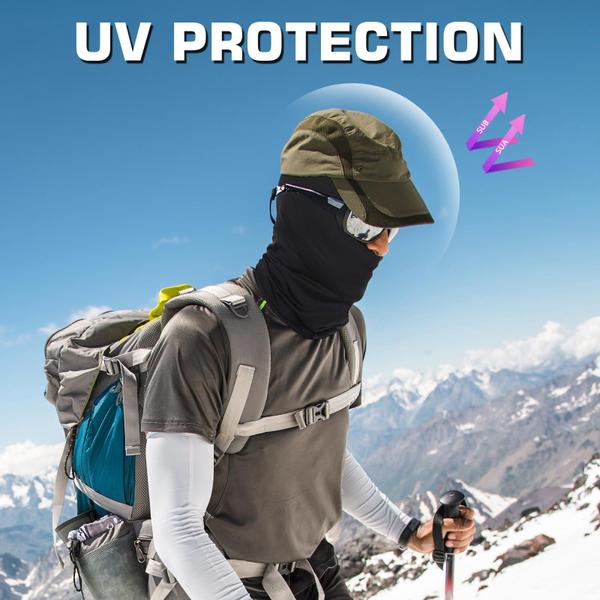 Imagem de Máscara facial Balaclava Xeoxarel Ski Cooling Neck Gaiter preta