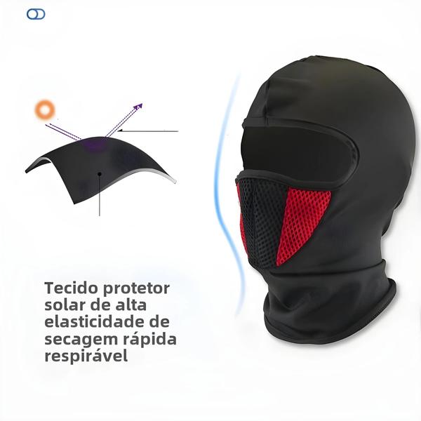 Imagem de Máscara Facial Completa para Motociclista - À Prova de Vento e Respirável