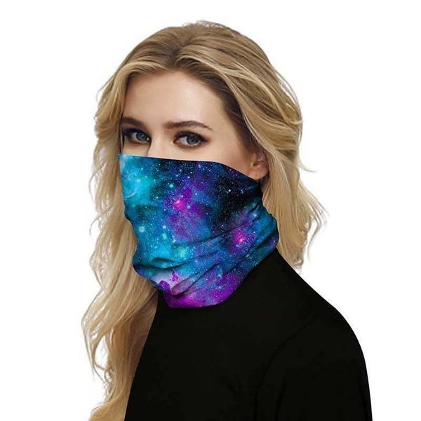 Imagem de Máscara facial Neck Tube Cycling Snood Scarf Bandana Galaxy Space