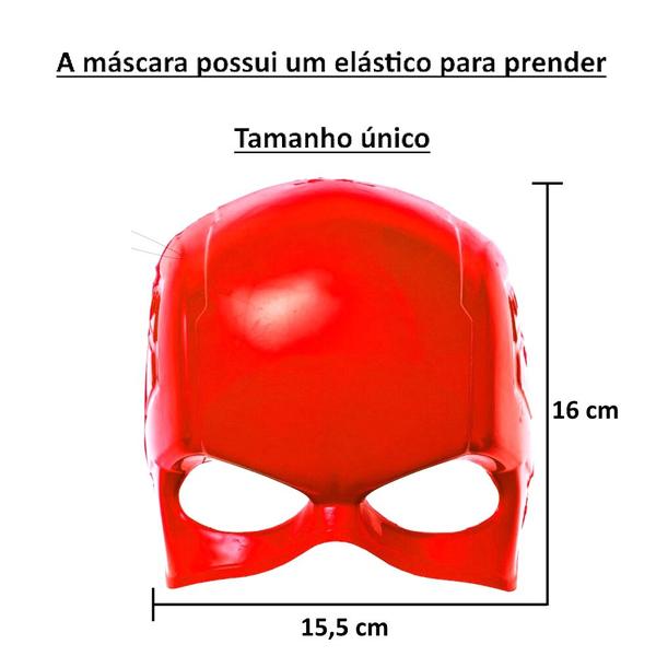 Máscara Infantil do Flashs Brinquedo com Elástico Toy Master Imagem de Máscara Infantil do Flashs Brinquedo com Elástico Toy Master