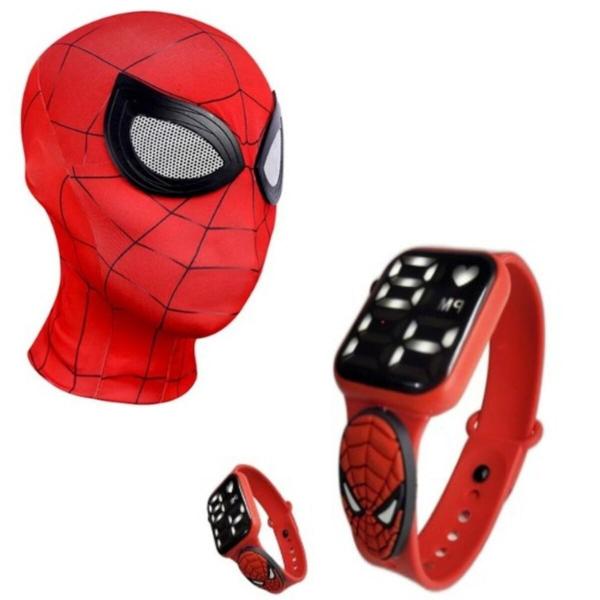 Máscara,luva lança-dardos e relógio infantil Homem-Aranha_A - SMACTUDO Imagem de Máscara,luva lança-dardos e relógio infantil Homem-Aranha_A