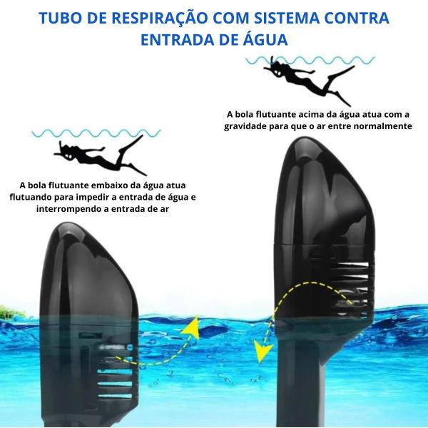 Imagem de Máscara Mergulho Full Face Profissional Snorkel