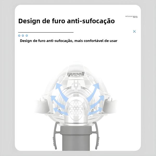 Imagem de Máscara Nasal CPAP Com Almofadas De Gel De Silicone Para Máquina Bipap Automática Apneia Do Sono