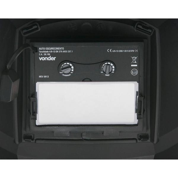 Mascara Para Solda Automática Tonalidade 9-13 Com Catraca Me - Vonder Imagem de Mascara Para Solda Automática Tonalidade 9-13 Com Catraca Me
