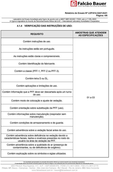 Imagem de Máscara pff2/n95 preta adulto caixa 50 unidades