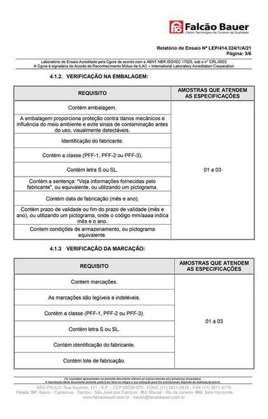 Imagem de Máscara pff2/n95 preta adulto pacote 10 unidades