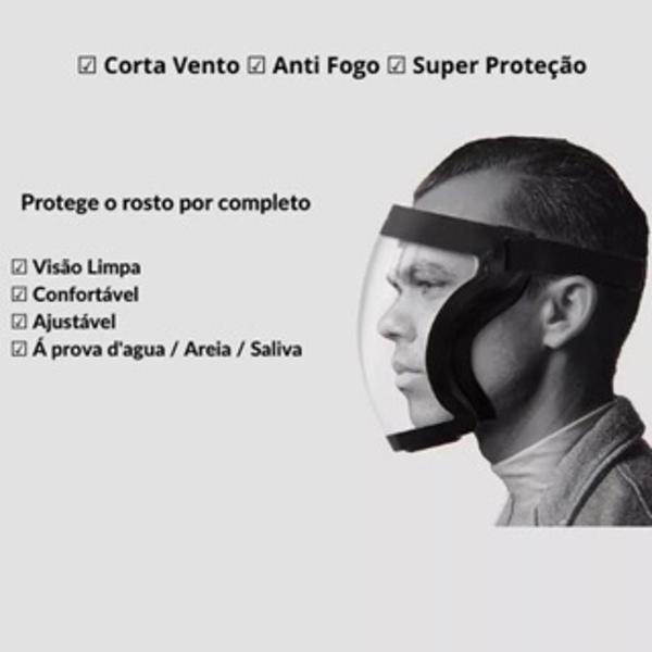 Imagem de Máscara Protetor Facial Anatômico Transparente Proteplus