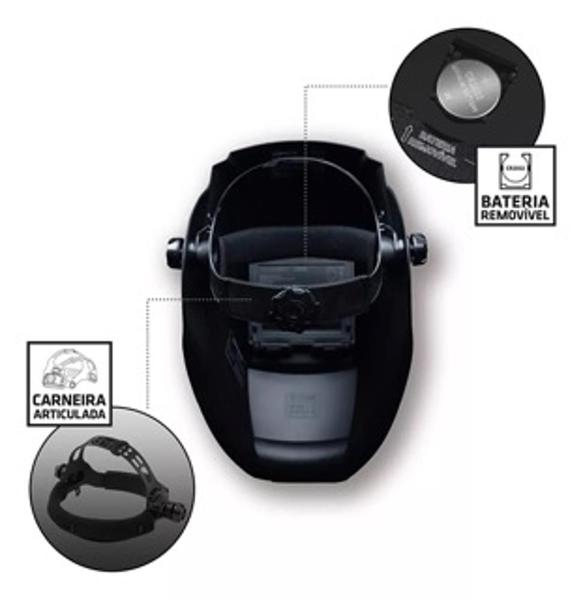 Máscara Solda Auto Escurecimento Automático 4k + 2 Esq 12kg - TORKSOLDAS Imagem de Máscara Solda Auto Escurecimento Automático 4k + 2 Esq 12kg