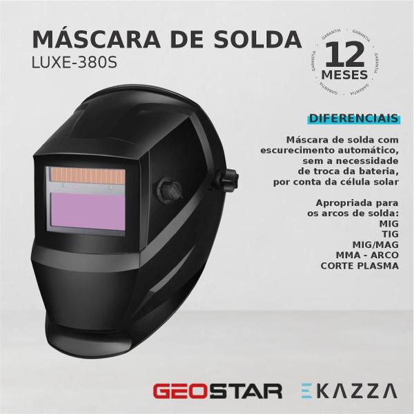 Imagem de Máscara Solda Escurecimento Autom LUXE-380S - GEOSTAR