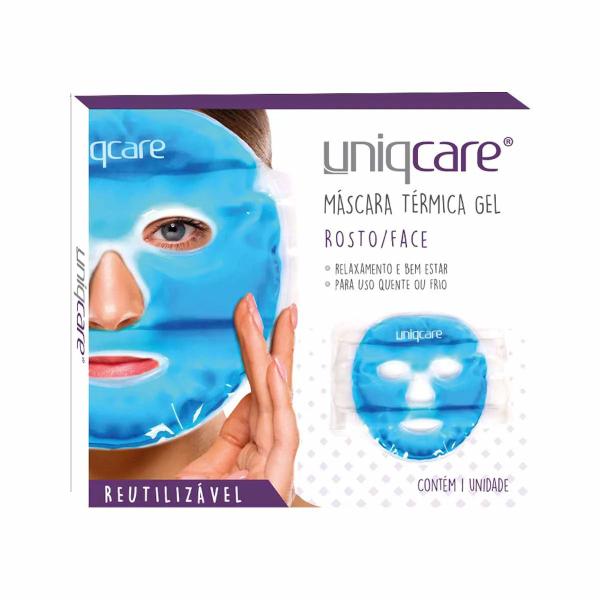 Imagem de Máscara Térmica Gel Rosto Face para Aliviar Febre e Enxaqueca Uniqcare Uniqmed