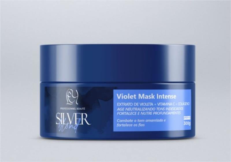 Imagem de Mascara Violeta VIOLET MASK 300ML Para Loiros, Grisalhos e Platinados (Só a Máscara)