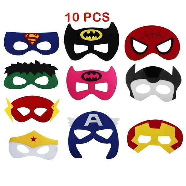 Imagem de Máscaras de Super-heróis para Crianças - Halloween, Festa de Aniversário (32/28/10 Unidades)