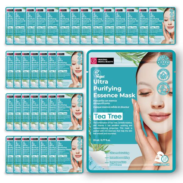 Imagem de Máscaras Faciais Innerest Original Derma Beauty Collagen, 36 unidades de 23ml - Tea Tree