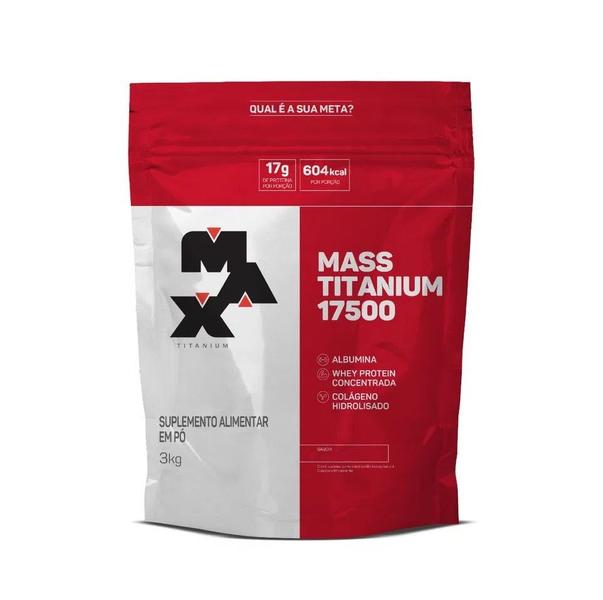 Imagem de Mass Titanium 17500 (3kg) - Sabor: Morango