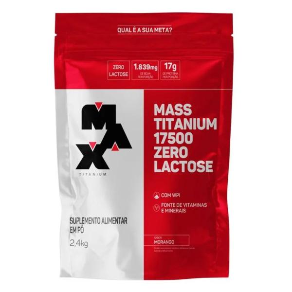 Imagem de Mass Titanium 17500 Zero Lactose Refil 2,4kg Max Titanium