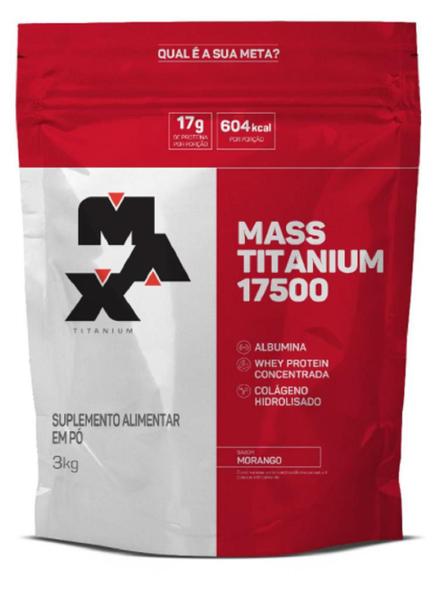 Imagem de Massa 17500 3kg Morango Max Titanium