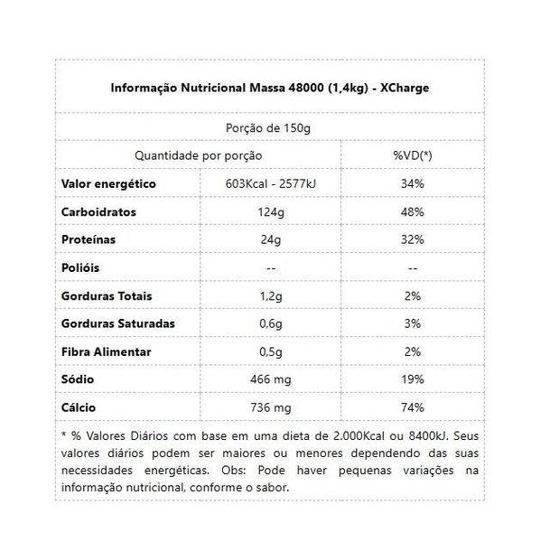 Imagem de Massa 48000 (1,4kg) - Sabor: Açaí c/ Morango