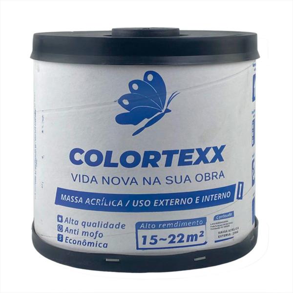 Massa Acrilica Barrica Facil Aplicacao E Sem Respingos 25kg revestimento externo e interno - colortexx Imagem de Massa Acrilica Barrica Facil Aplicacao E Sem Respingos 25kg revestimento externo e interno