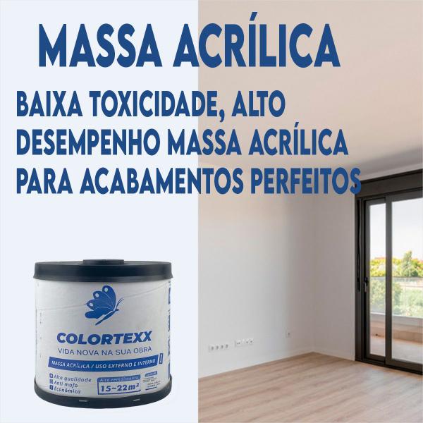Massa Acrilica Barrica Facil Aplicacao E Sem Respingos 25kg revestimento externo e interno - colortexx Imagem de Massa Acrilica Barrica Facil Aplicacao E Sem Respingos 25kg revestimento externo e interno