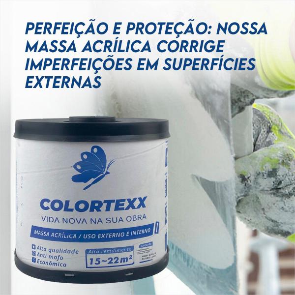 Massa Acrilica Barrica Facil Aplicacao E Sem Respingos 25kg revestimento externo e interno - colortexx Imagem de Massa Acrilica Barrica Facil Aplicacao E Sem Respingos 25kg revestimento externo e interno