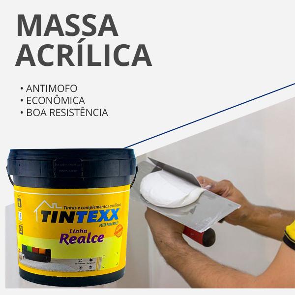 Imagem de Massa Acrílica Pro - Interno/externo 5,5kg Alto Rendimento