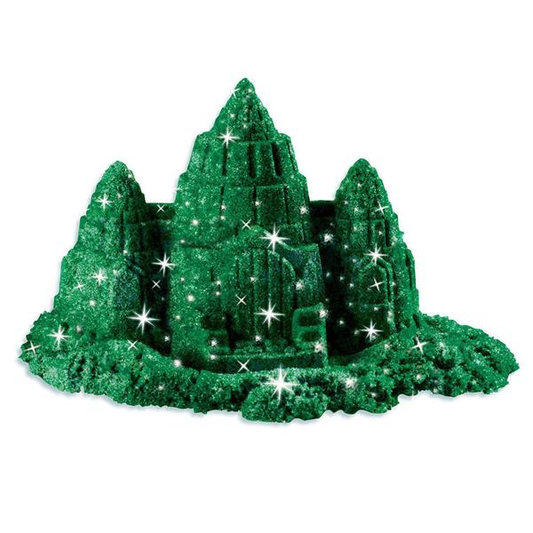 Imagem de Massa Areia Verde Esmeralda Brilhante 170g Massa Areia Para Modelar Kinetic Sand SUNNY 1805