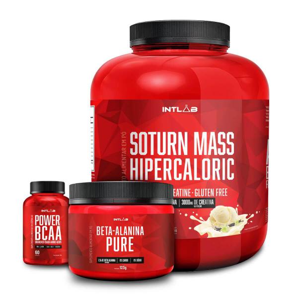 Imagem de Massa Com Crea (3kg) + B-Alanina (123g) + Bcaa (60 Caps) - (3kg) - Intlab