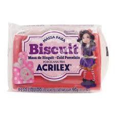 Imagem de Massa de Biscuit Acrilex Vermelho 90G