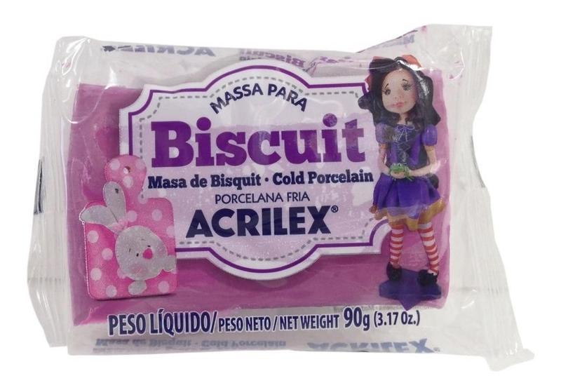 Imagem de Massa De Biscuit Ou Porcelana Fria Acrilex 90G Vinho