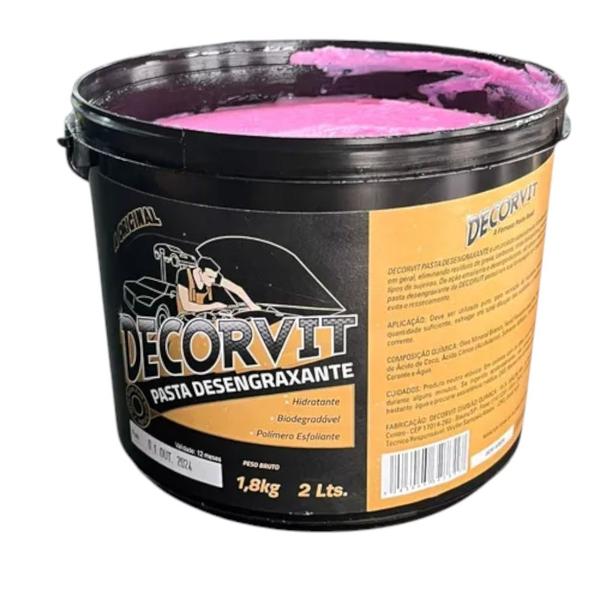 Imagem de Massa De Limpeza Decorvit Pasta Rosa 1,8kg Desengraxante