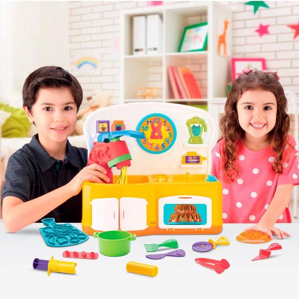 Imagem de Massa de Modelar Divertoys Kitchen com Máquina de Massinha