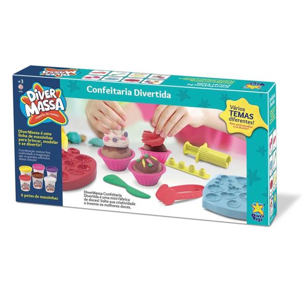 Imagem de Massa de Modelar Infantil Divertoys Confeitaria Divertida