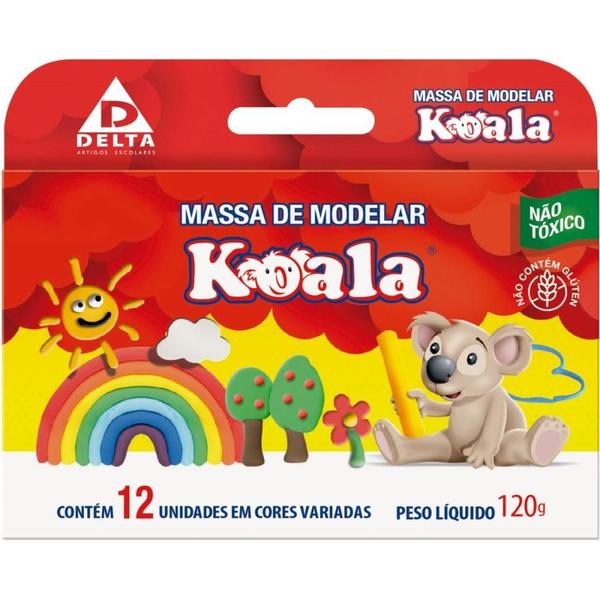 Imagem de Massa de Modelar Koala com 12 Cores  Pacote com 6 Caixas