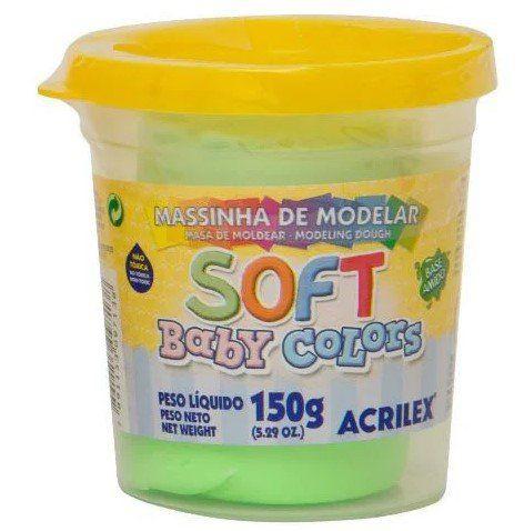 Imagem de Massa de Modelar (massinha) Soft Baby Colors 150g - Verde Acrilex