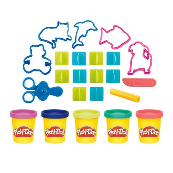 Imagem de Massa de Modelar Play-Doh Hasbro Conjunto Brincar e Aprender