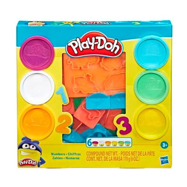 Imagem de Massa de Modelar Playdoh Conjunto de Números com 6 Potes