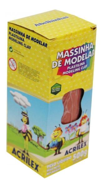 Imagem de Massa De Modelar - Rolo 500G - Marrom - 070010531