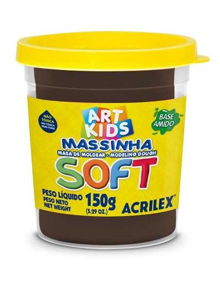 Imagem de Massa de modelar soft pote 150g chocolate acrilex