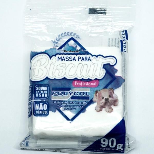 Imagem de Massa de Porcelana Fria Biscuit 90G Branca