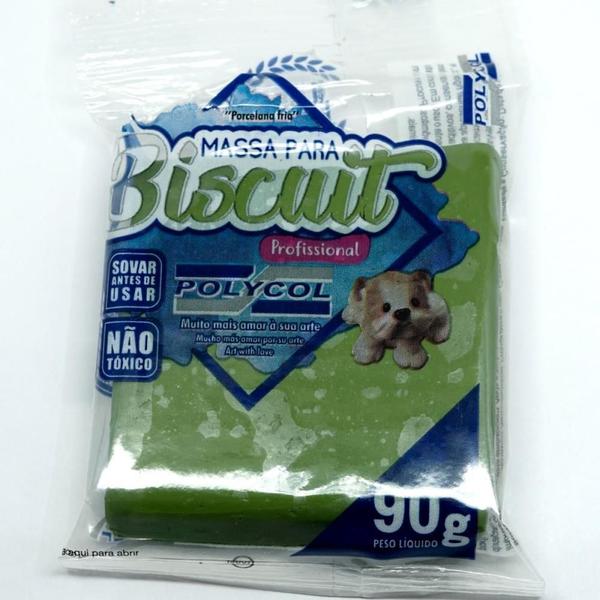 Imagem de Massa de Porcelana Fria Biscuit 90G Verde Oliva