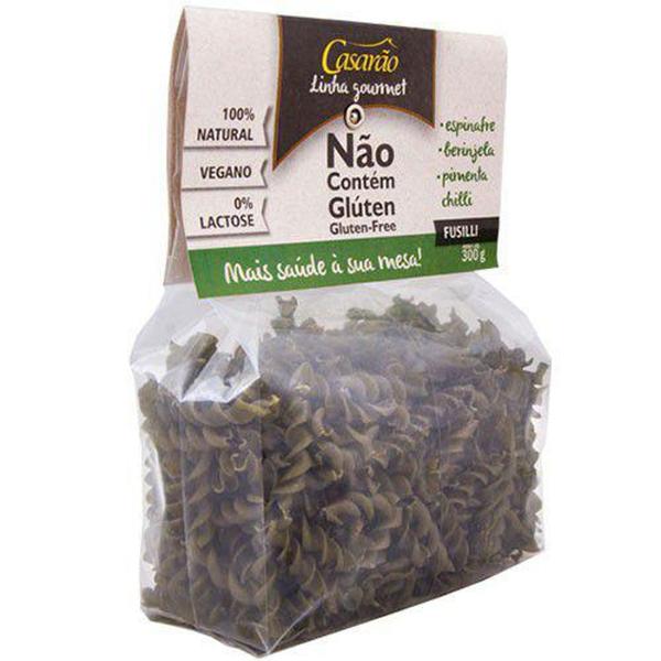 Massa Gourmet Fuzilli com Espinafre, Beringela e Pimenta Chilli 300g - CASARÃO Imagem de Massa Gourmet Fuzilli com Espinafre, Beringela e Pimenta Chilli 300g - CASARÃO