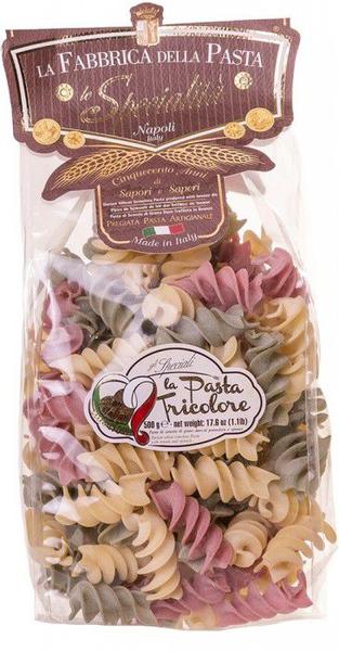 Massa Gragnano Fusilloni Tricolori-500g Imagem de Massa Gragnano Fusilloni Tricolori-500g