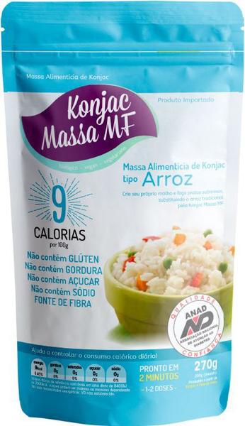 Massa Konjac Tipo Arroz 270g - Konjac Massa MF Imagem de Massa Konjac Tipo Arroz 270g