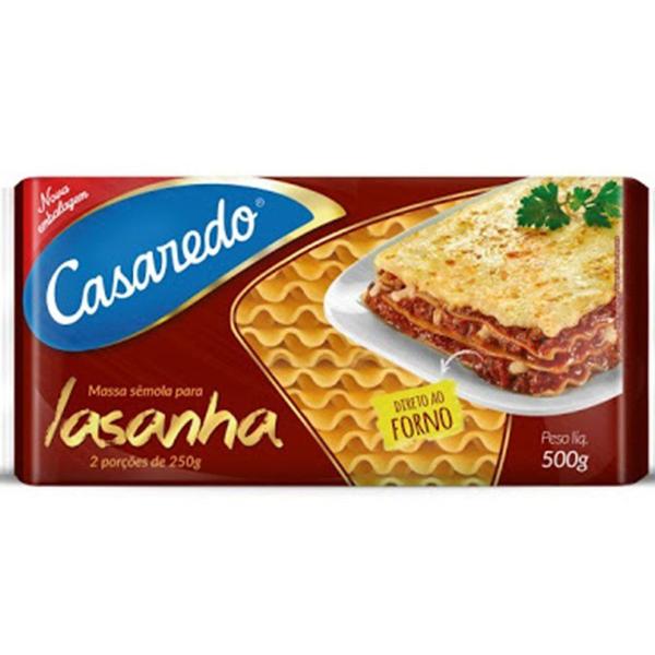 Imagem de Massa Lasanha Casaredo Semola 500g