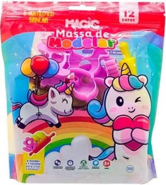Massa modelar c/ moldes unicornio - CIRANDA CULTURAL - MAGIC KIDS Imagem de Massa modelar c/ moldes unicornio