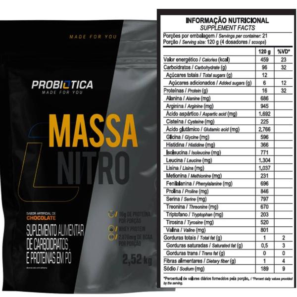 Imagem de Massa nitro refil 2,52kg - probiotica