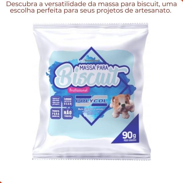 Imagem de Massa para biscuit polycol com 90g